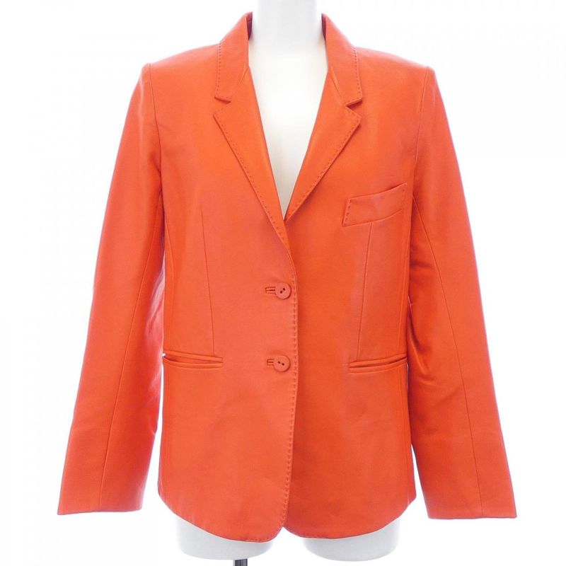 Hermes 46-7003 Leather Jacket