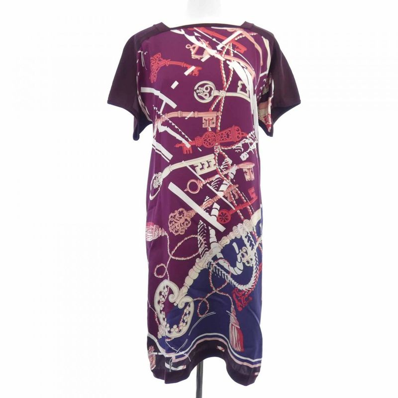 Hermes *86-7726 Twill Reine Dress