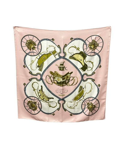 Hermes Scarf Carre90 100% Silk Springs Women's Hermes