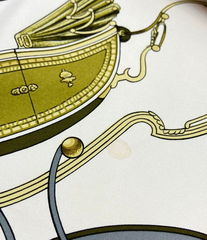 Hermes Scarf Carre90 100% Silk Springs Women's Hermes