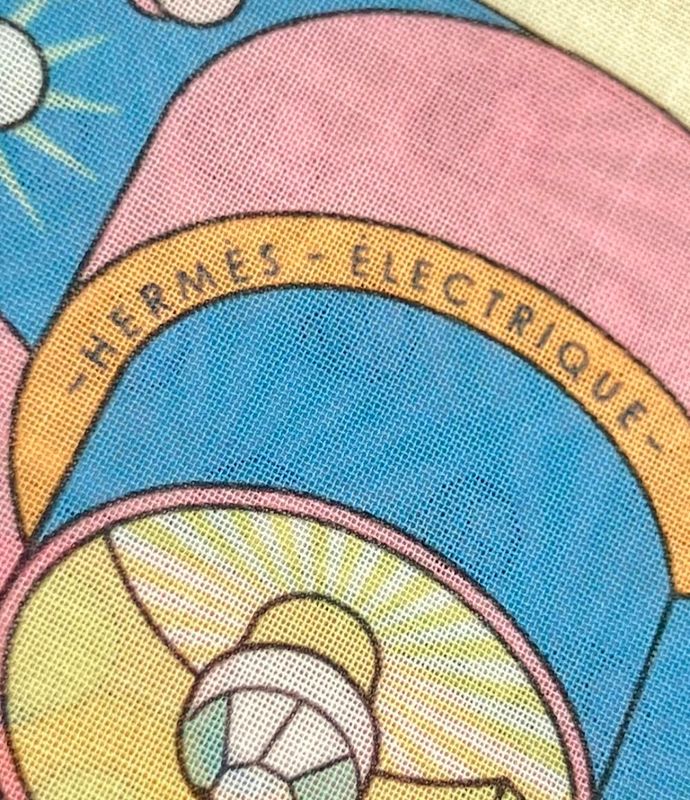 Hermes Handkerchief Carre 45 Gavroche Electric Ladies Hermes