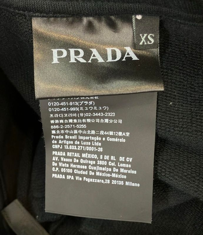 Prada Rubber Logo Sideline Sweatpants Men's SIZE XS Prada