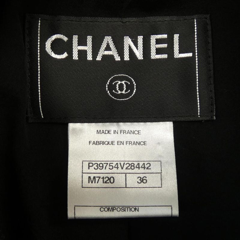Chanel P39754v28442 No Collar Jacket