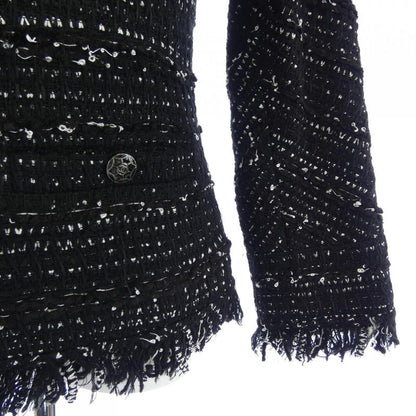 Chanel P39754v28442 No Collar Jacket