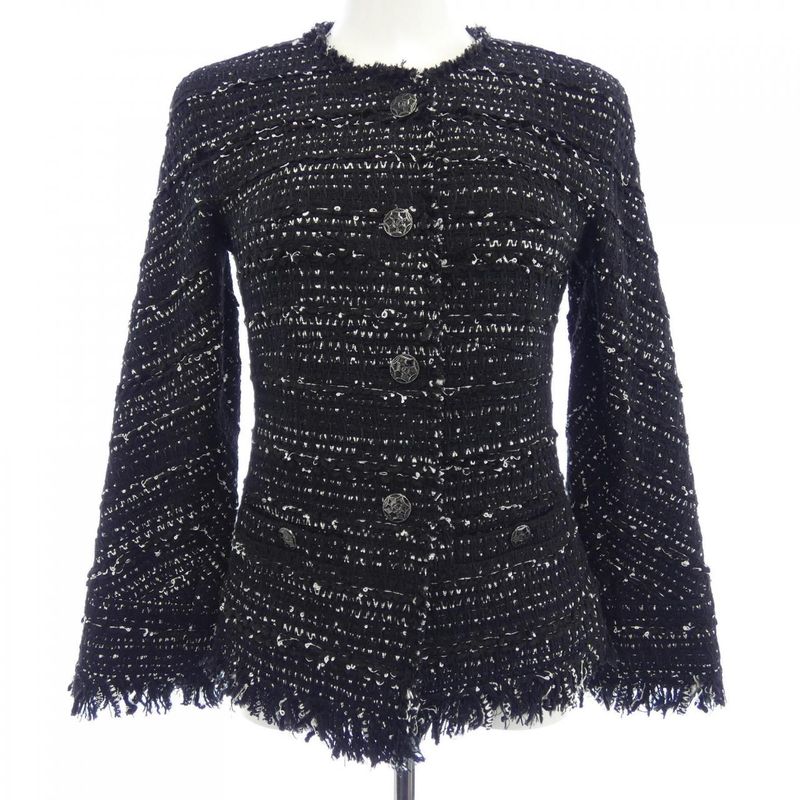 Chanel P39754v28442 No Collar Jacket