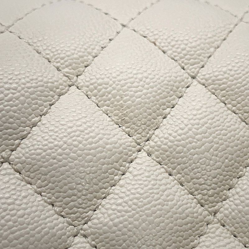 Chanel Chain Shoulder Bag Quilted CC Logo Small Caviar