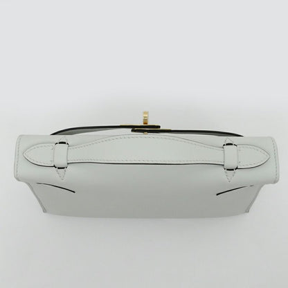 Hermes Pochette Kelly Gris Platinum Chien Pangold Hardware Voswift