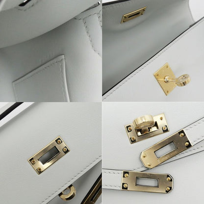 Hermes Pochette Kelly Gris Platinum Chien Pangold Hardware Voswift