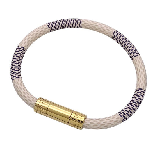 Louis Vuitton Bracelet Damier Azure Women's Brand Bracelet Keep It White M6607e