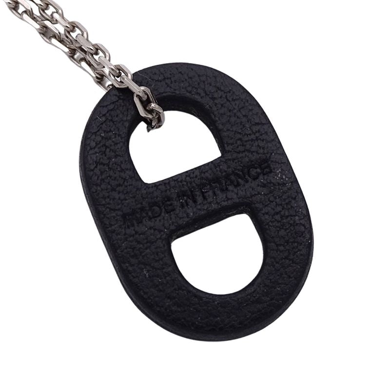 Hermes Necklace Women's Men's Brand Haut Maillon Chaine D'ancre Metal Leather
