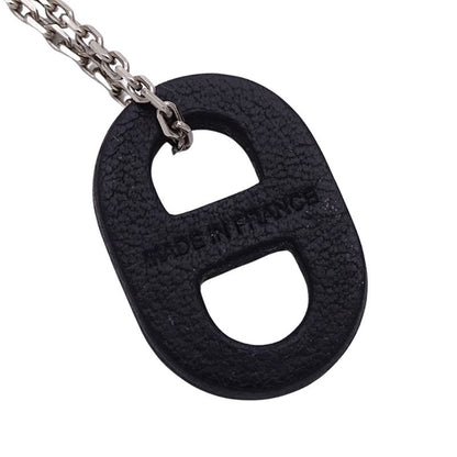 Hermes Necklace Women's Men's Brand Haut Maillon Chaine D'ancre Metal Leather