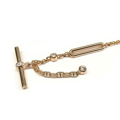 Hermes Bracelet Chaine D'ancre Chaos Diamond ST 750pg 18K Manufactured