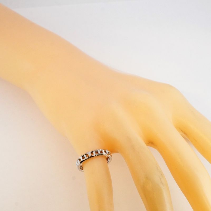 Tiffany & Co Ring T True 18k White Gold White Gold No 7.5 Women's