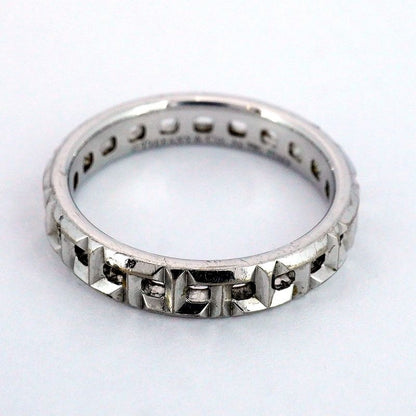 Tiffany & Co Ring T True 18k White Gold White Gold No 7.5 Women's