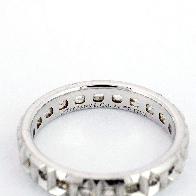 Tiffany & Co Ring T True 18k White Gold White Gold No 7.5 Women's