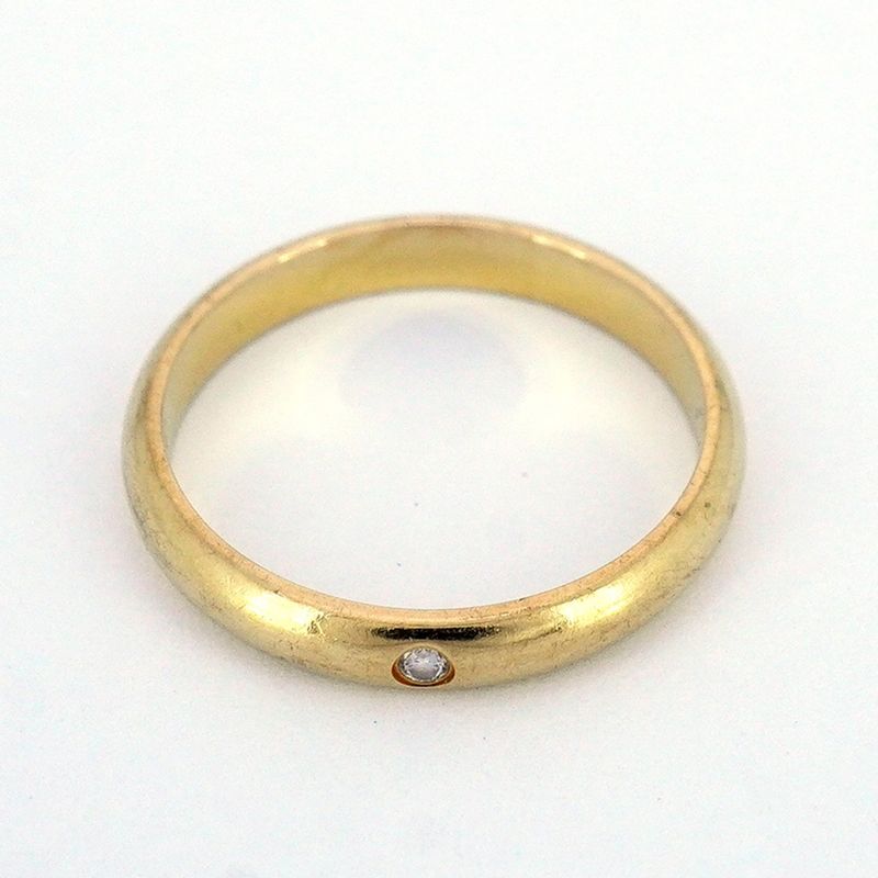 Cartier Ring Classic Wedding 1pd 18k Yellow Gold Yellow Gold Diamond #47 Ladies