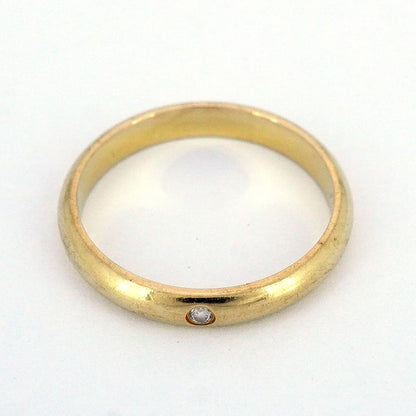 Cartier Ring Classic Wedding 1pd 18k Yellow Gold Yellow Gold Diamond #47 Ladies