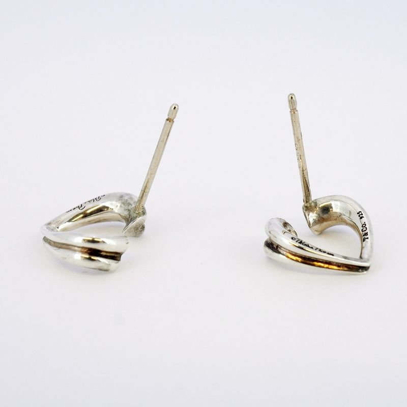 Tiffany & Co Earrings Tenderness Heart Silver 925 Women's