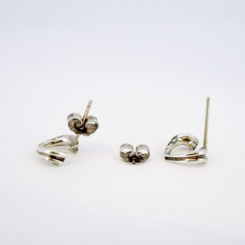 Tiffany & Co Earrings Tenderness Heart Silver 925 Women's