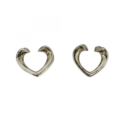 Tiffany & Co Earrings Tenderness Heart Silver 925 Women's