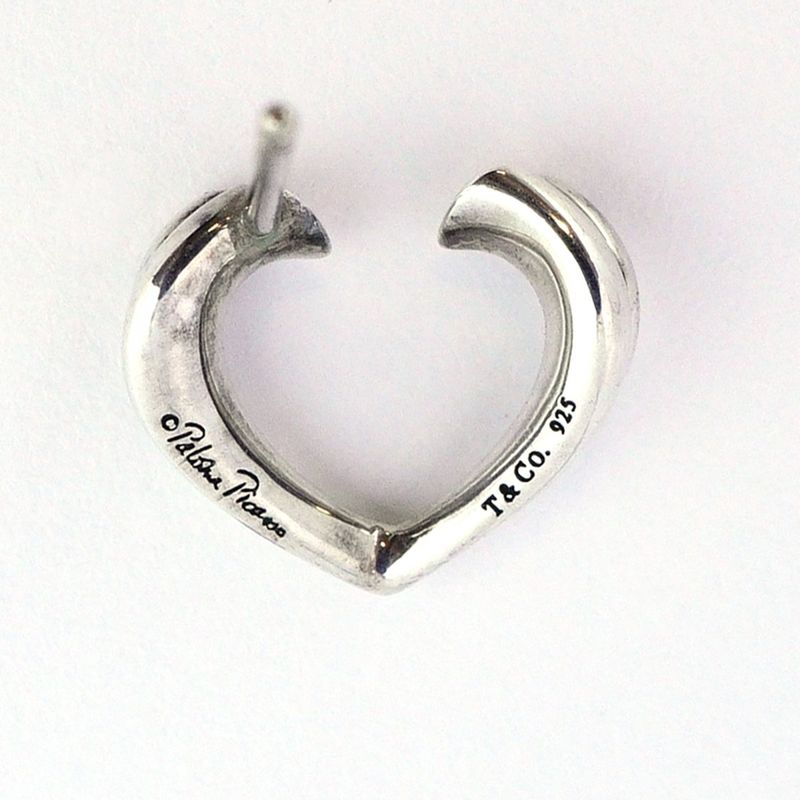 Tiffany & Co Earrings Tenderness Heart Silver 925 Women's