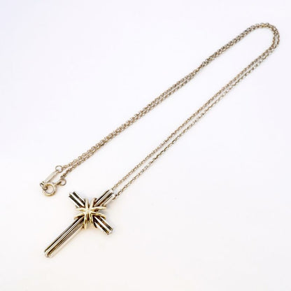 Tiffany & Co Necklace Signature Cross 18k Yellow Gold Yellow Gold Silver 925