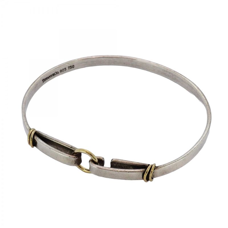 Tiffany & Co Bangle Hook & Eye 18k Yellow Gold Yellow Gold Silver 925 Ladies