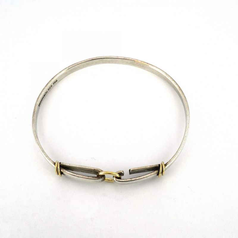 Tiffany & Co Bangle Hook & Eye 18k Yellow Gold Yellow Gold Silver 925 Ladies