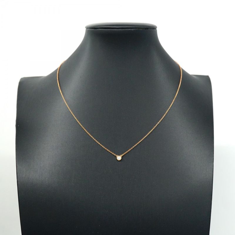 Tiffany & Co Necklace Visor Yard 1pd 18k Pink Gold Pink Gold Diamond Ladies