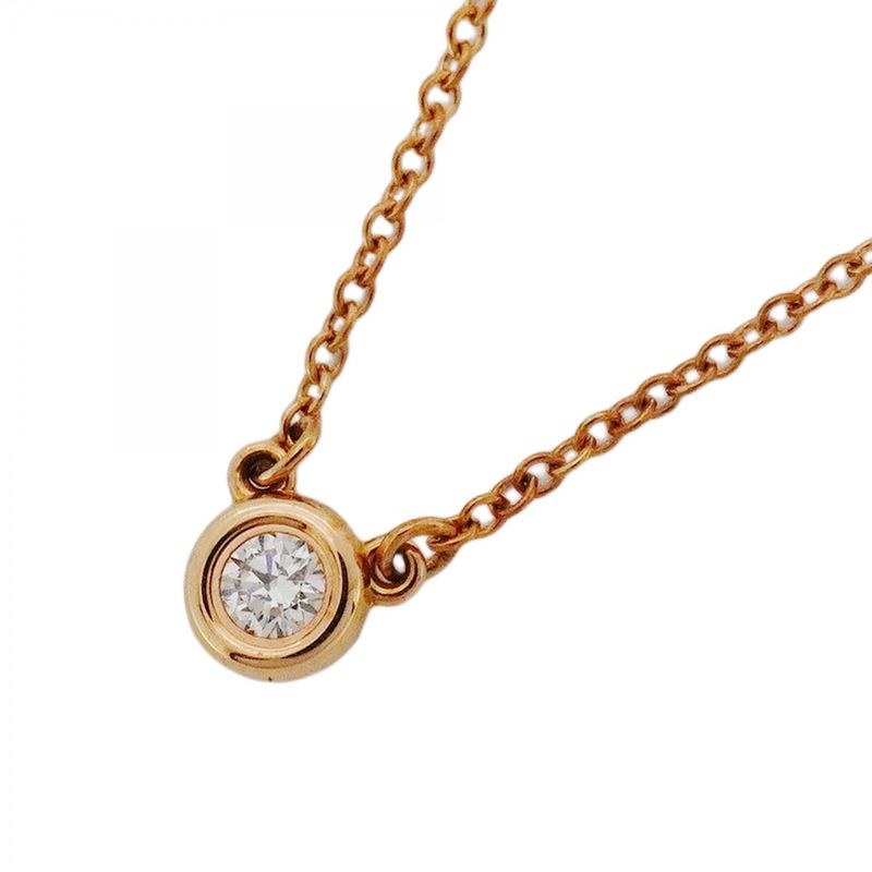 Tiffany & Co Necklace Visor Yard 1pd 18k Pink Gold Pink Gold Diamond Ladies