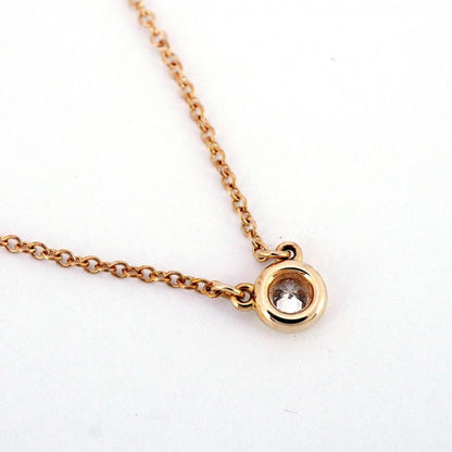 Tiffany & Co Necklace Visor Yard 1pd 18k Pink Gold Pink Gold Diamond Ladies