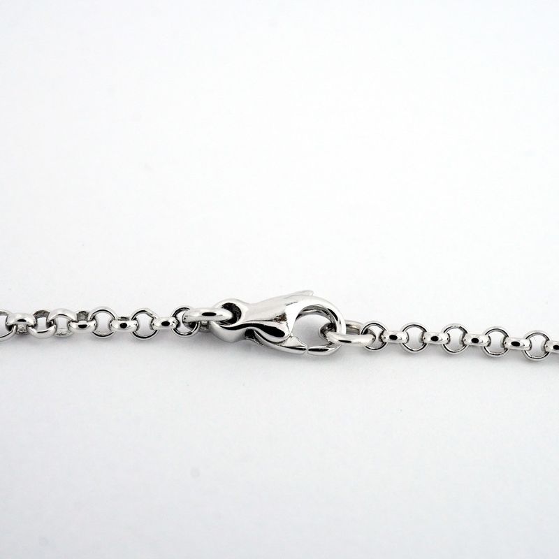 Hermes Bracelet Chaine D'ancre Pa Scuff le Maru Shape Circle 18k White Gold