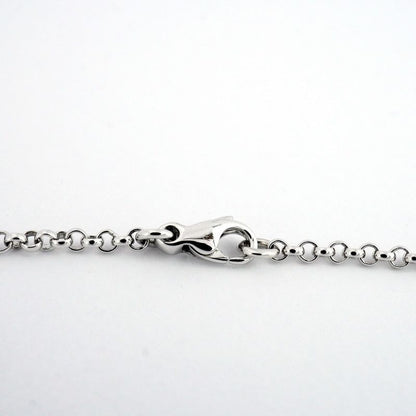 Hermes Bracelet Chaine D'ancre Pa Scuff le Maru Shape Circle 18k White Gold