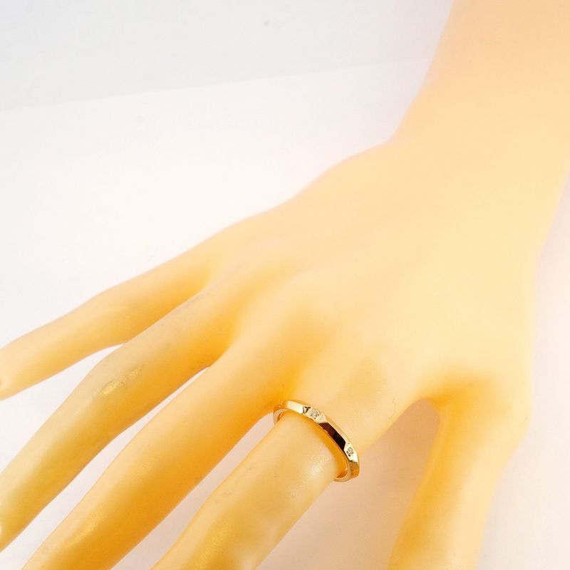 Tiffany & Co Ring True 18k Pink Gold Pink Gold Diamond Size 13.5 Women's