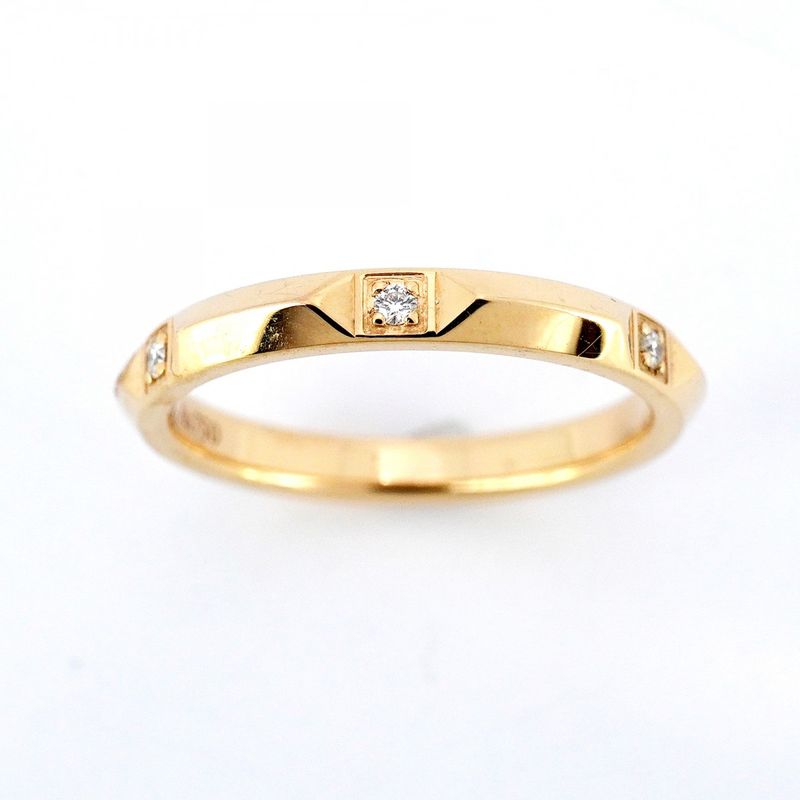 Tiffany & Co Ring True 18k Pink Gold Pink Gold Diamond Size 13.5 Women's