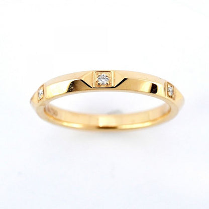 Tiffany & Co Ring True 18k Pink Gold Pink Gold Diamond Size 13.5 Women's