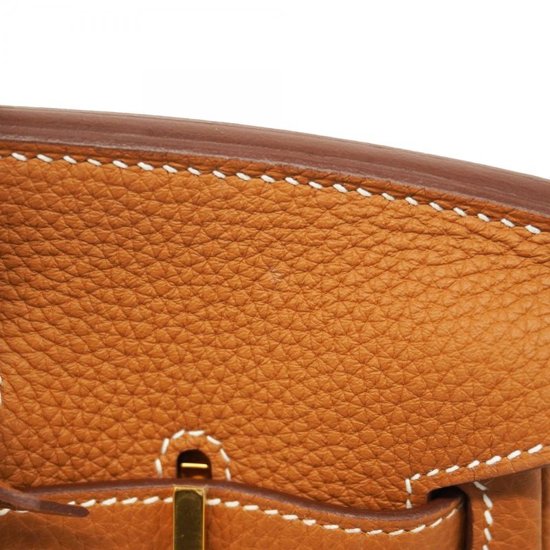 Hermes Handbag Birkin 25 Togo Gold Hardware B Engraved Ladies