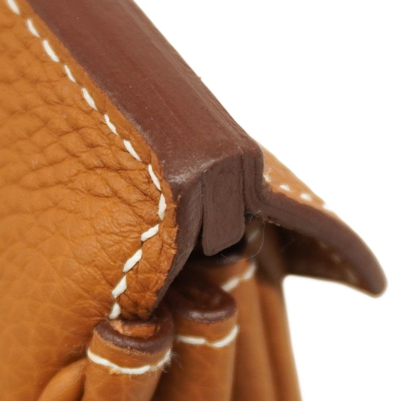 Hermes Handbag Birkin 25 Togo Gold Hardware B Engraved Ladies