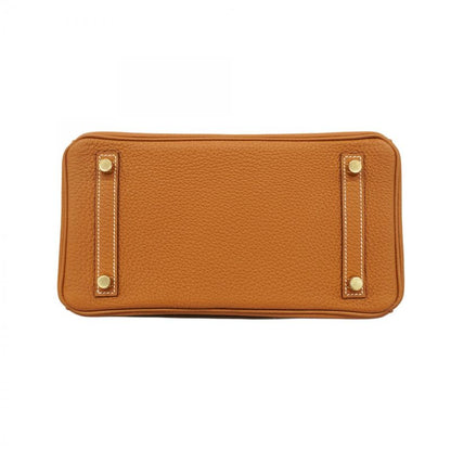 Hermes Handbag Birkin 25 Togo Gold Hardware B Engraved Ladies