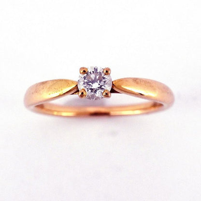 Tiffany & Co Ring Harmony 1pd 18k Pink Gold Pink Gold Diamond Size 6.5 Women's