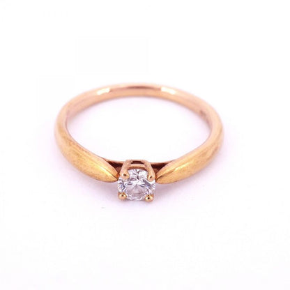 Tiffany & Co Ring Harmony 1pd 18k Pink Gold Pink Gold Diamond Size 6.5 Women's