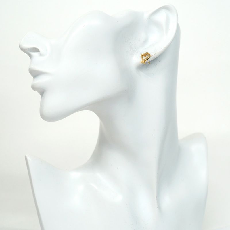 Tiffany & Co Earrings Loving Heart 18k Yellow Gold Yellow Gold Women's