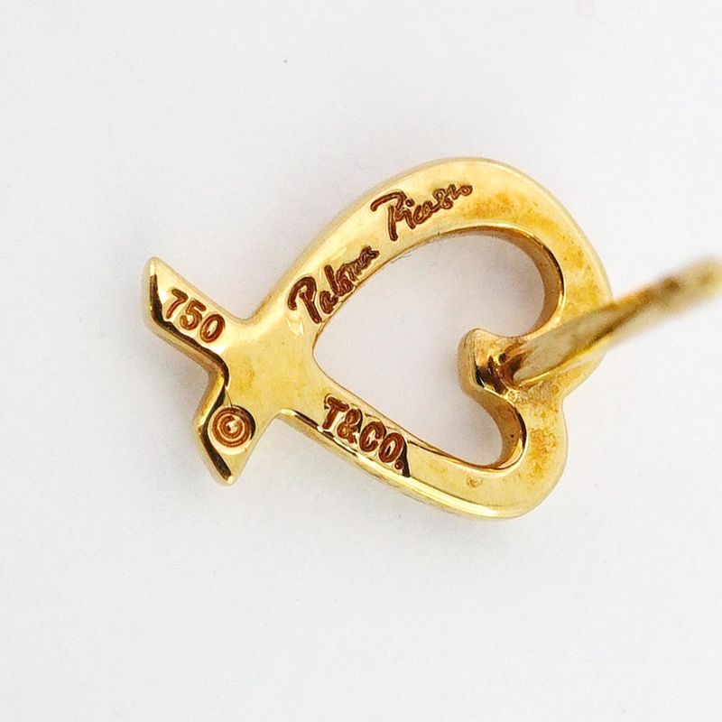 Tiffany & Co Earrings Loving Heart 18k Yellow Gold Yellow Gold Women's
