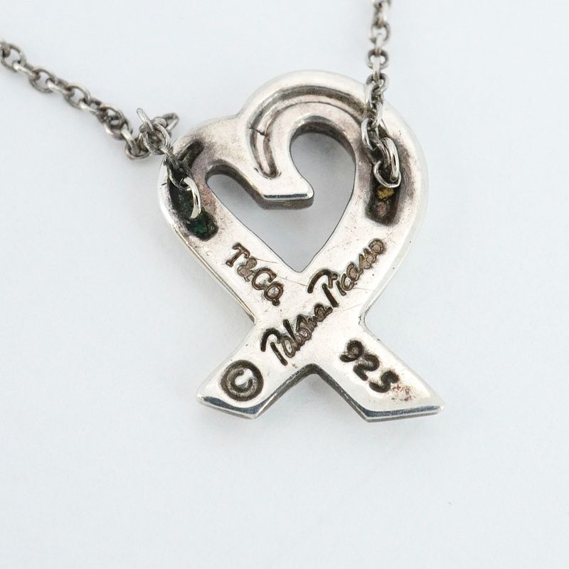 Tiffany & Co Necklace Loving Heart Silver 925 Women's