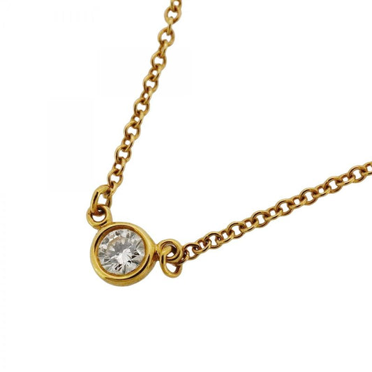 Tiffany & Co Necklace Visor Yard 1pd 18k Yellow Gold Yellow Gold Diamond Ladies