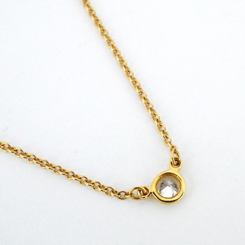 Tiffany & Co Necklace Visor Yard 1pd 18k Yellow Gold Yellow Gold Diamond Ladies