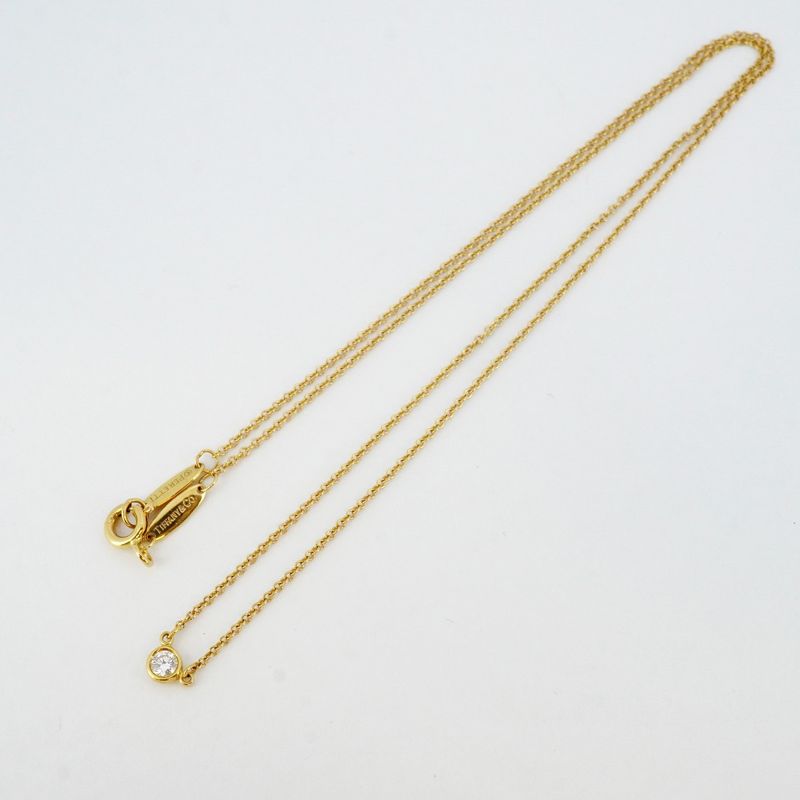 Tiffany & Co Necklace Visor Yard 1pd 18k Yellow Gold Yellow Gold Diamond Ladies