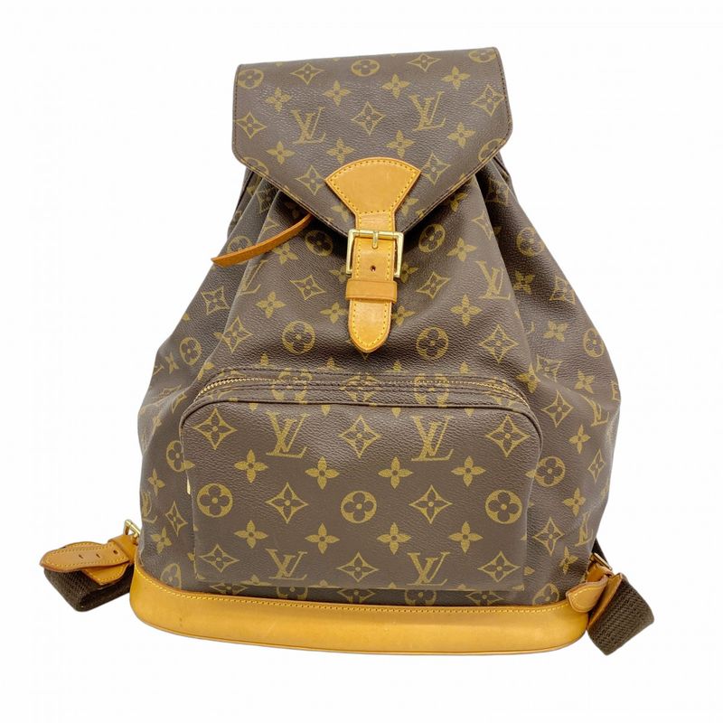 Louis Vuitton Backpack/daypack Monogram Montsouris gm M51135 Brown Men's Women's