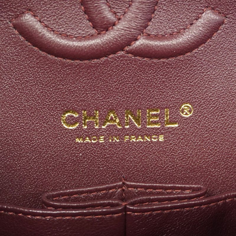 Chanel Shoulder Bag Matelasse Caviar Skin Black Gold Hardware Women