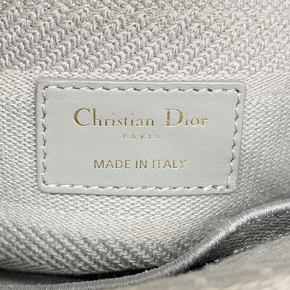 Christian Dior Handbag Lady D Light Canvas Gray Gold Hardware 2way Bag Ladies